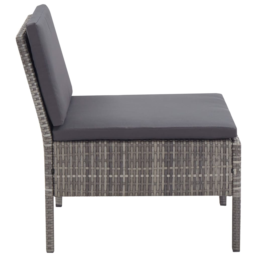 8 Piece Garden Lounge Set With Cushions Poly Rattan