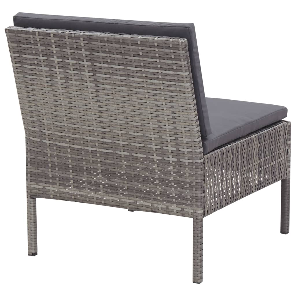 8 Piece Garden Lounge Set With Cushions Poly Rattan