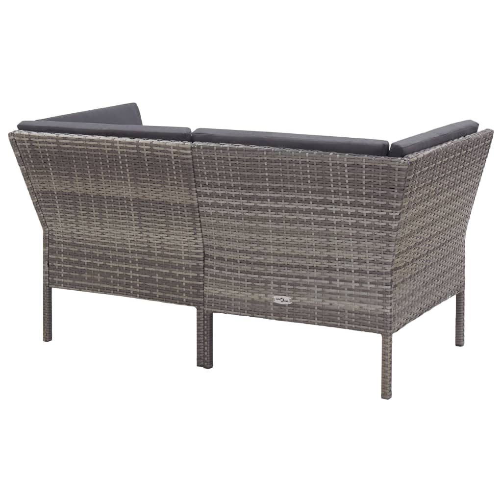 8 Piece Garden Lounge Set With Cushions Poly Rattan