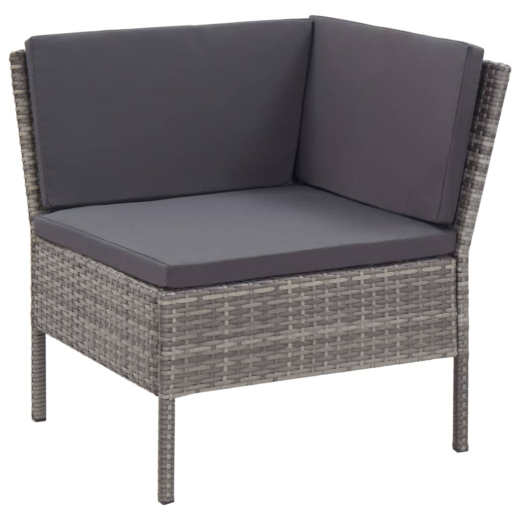 8 Piece Garden Lounge Set With Cushions Poly Rattan
