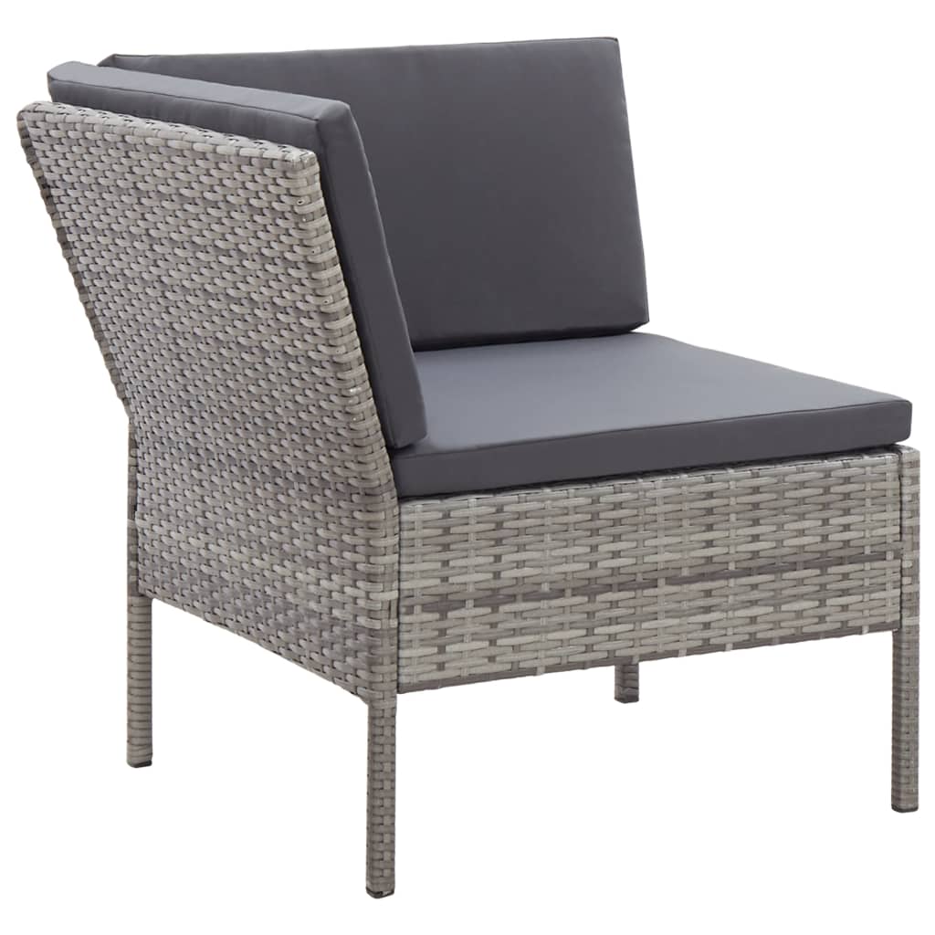 8 Piece Garden Lounge Set With Cushions Poly Rattan