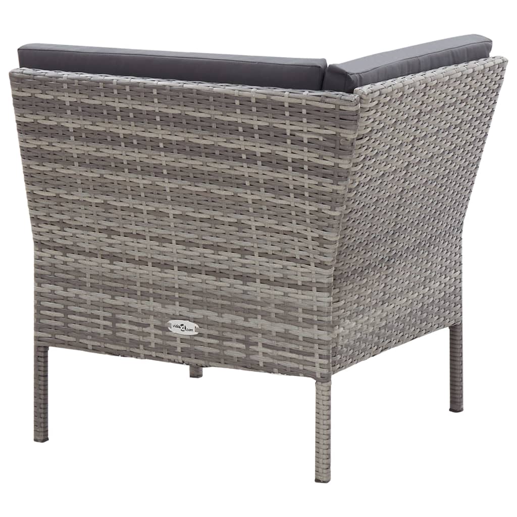 8 Piece Garden Lounge Set With Cushions Poly Rattan