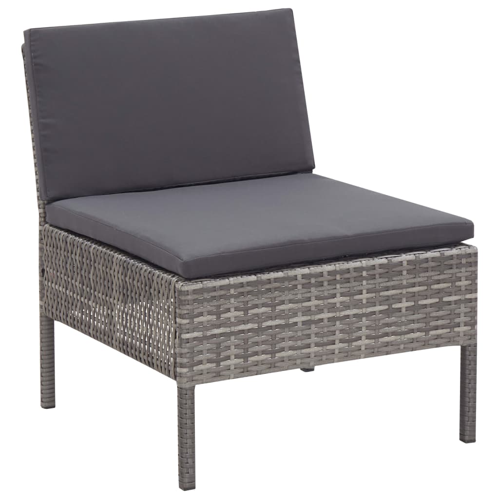 8 Piece Garden Lounge Set With Cushions Poly Rattan