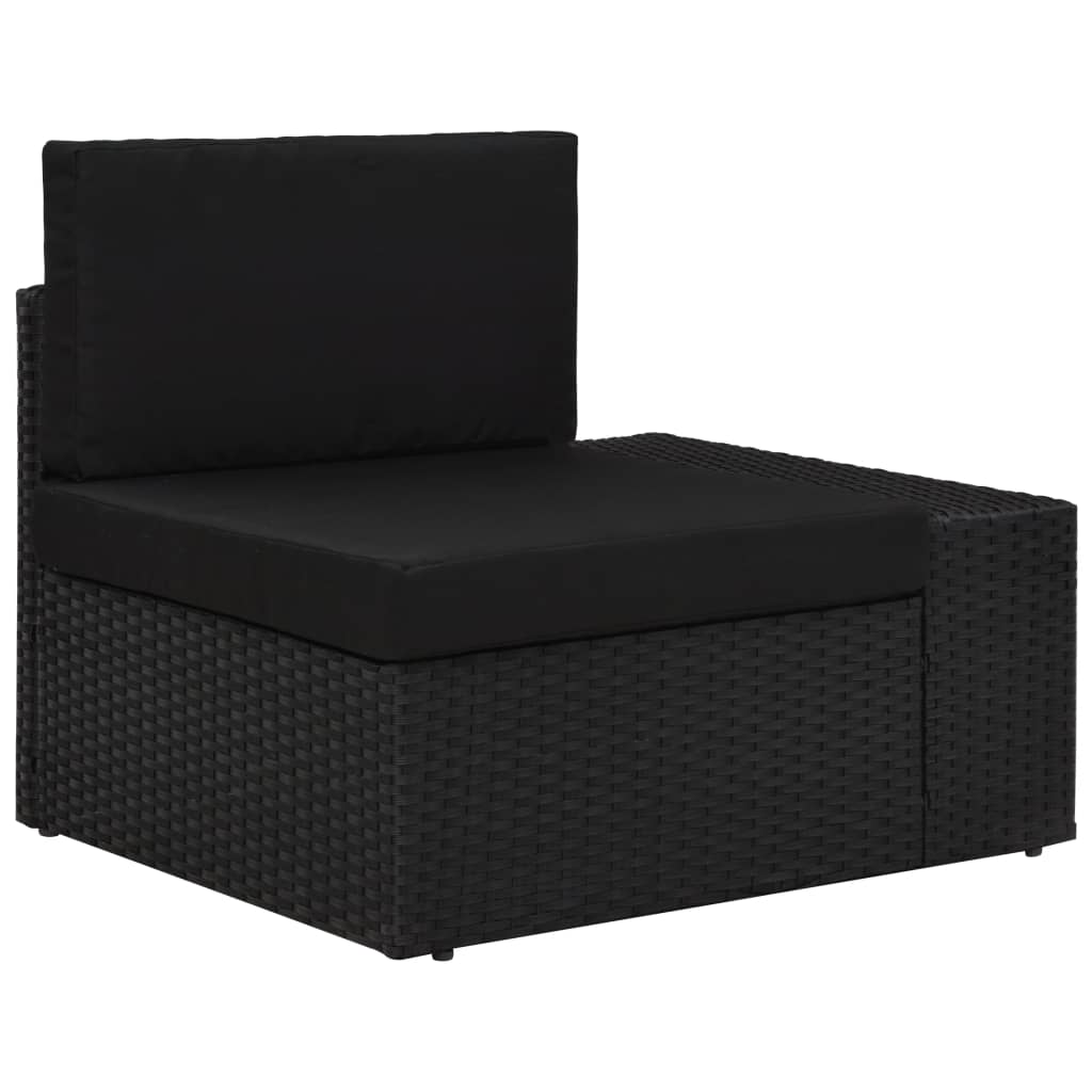 Sectional Sofa 2-Seater Poly Rattan