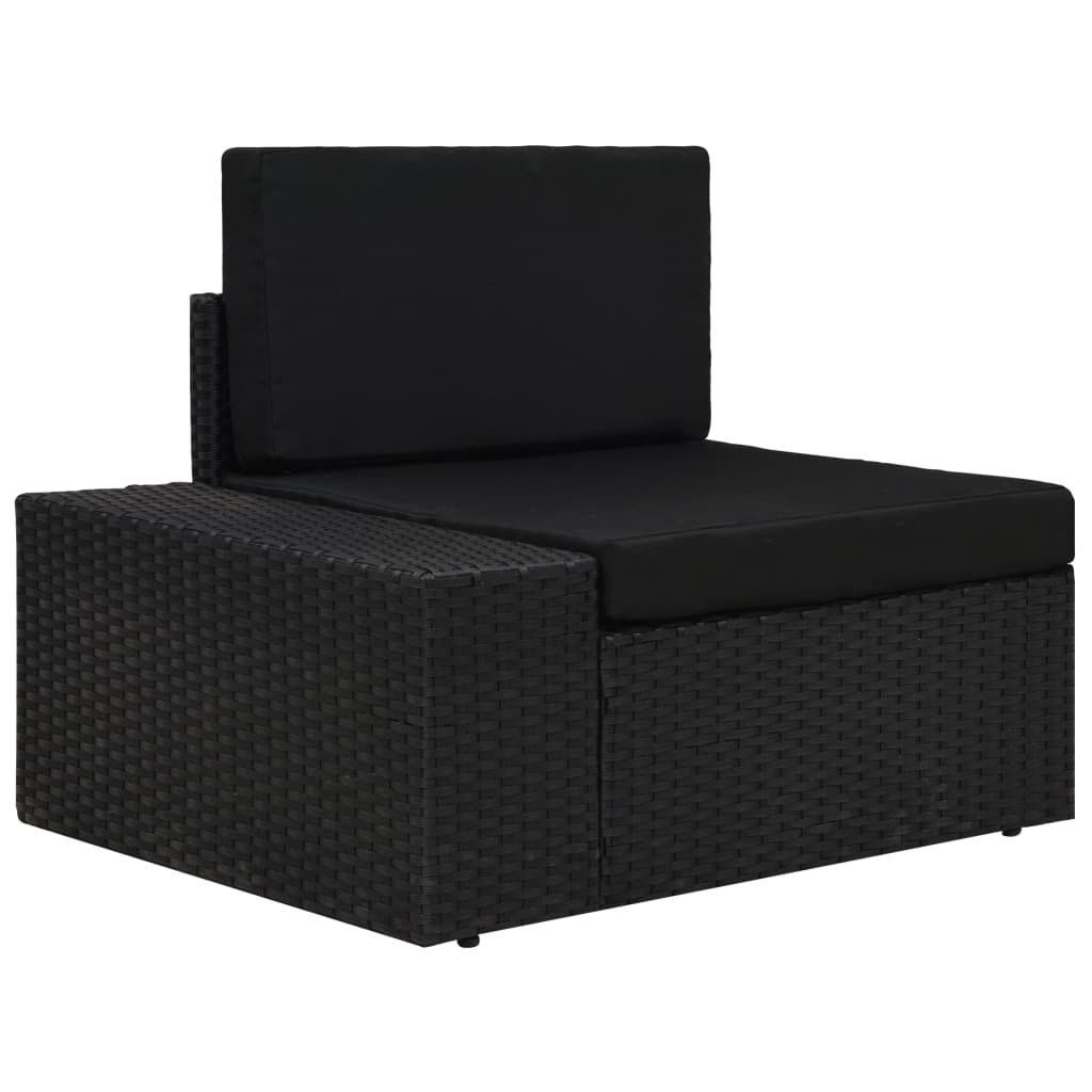 Sectional Sofa 2-Seater Poly Rattan