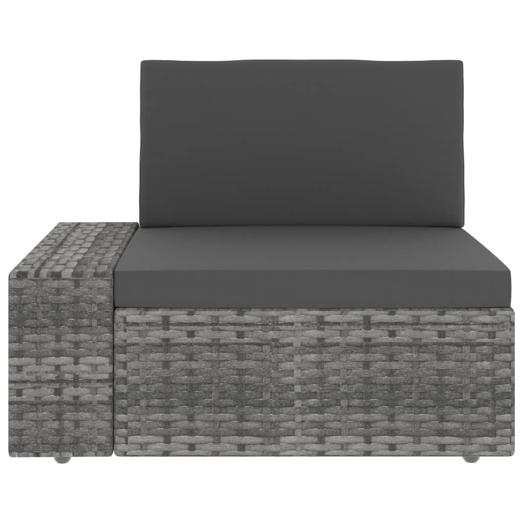Sectional Sofa 2-Seater Poly Rattan