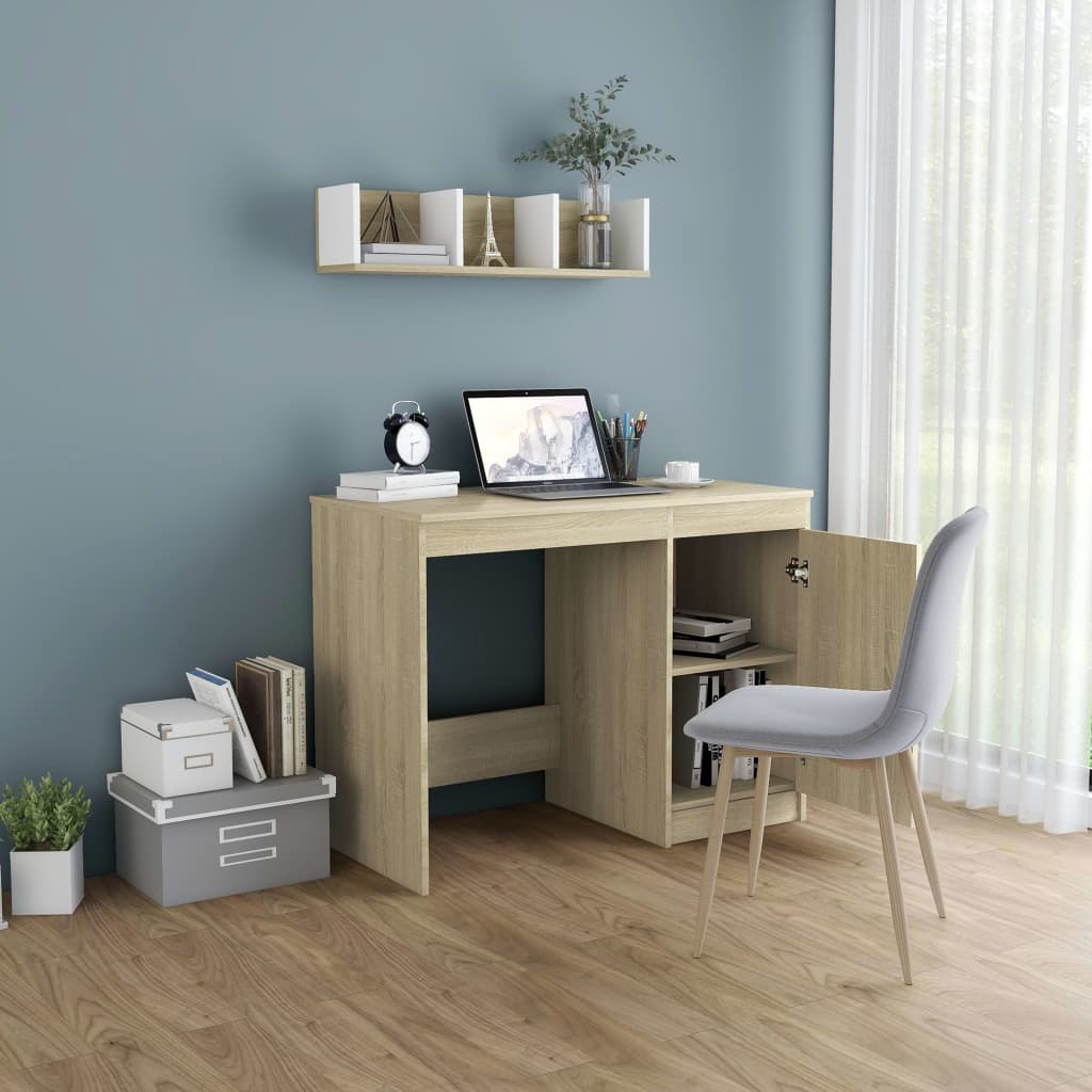 Desk 100X50X76 Cm Engineered Wood
