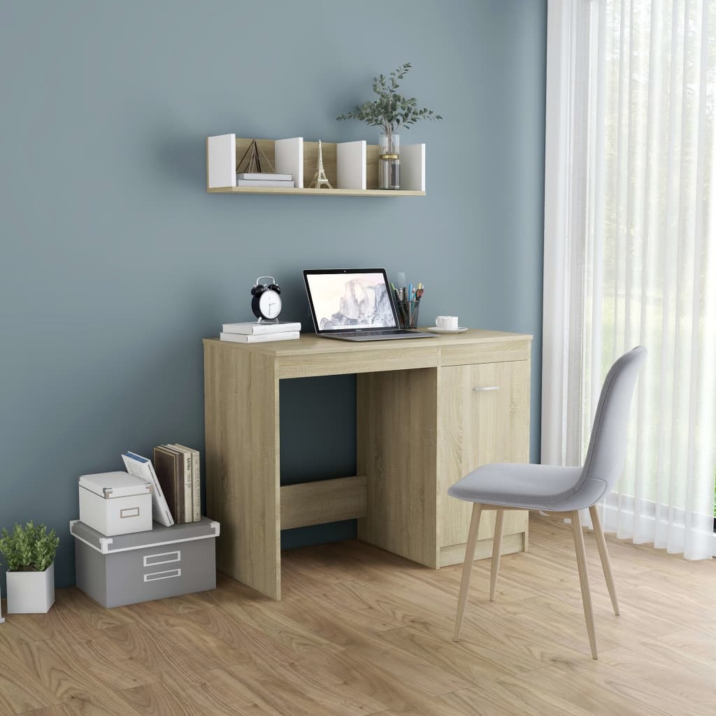Desk 100X50X76 Cm Engineered Wood