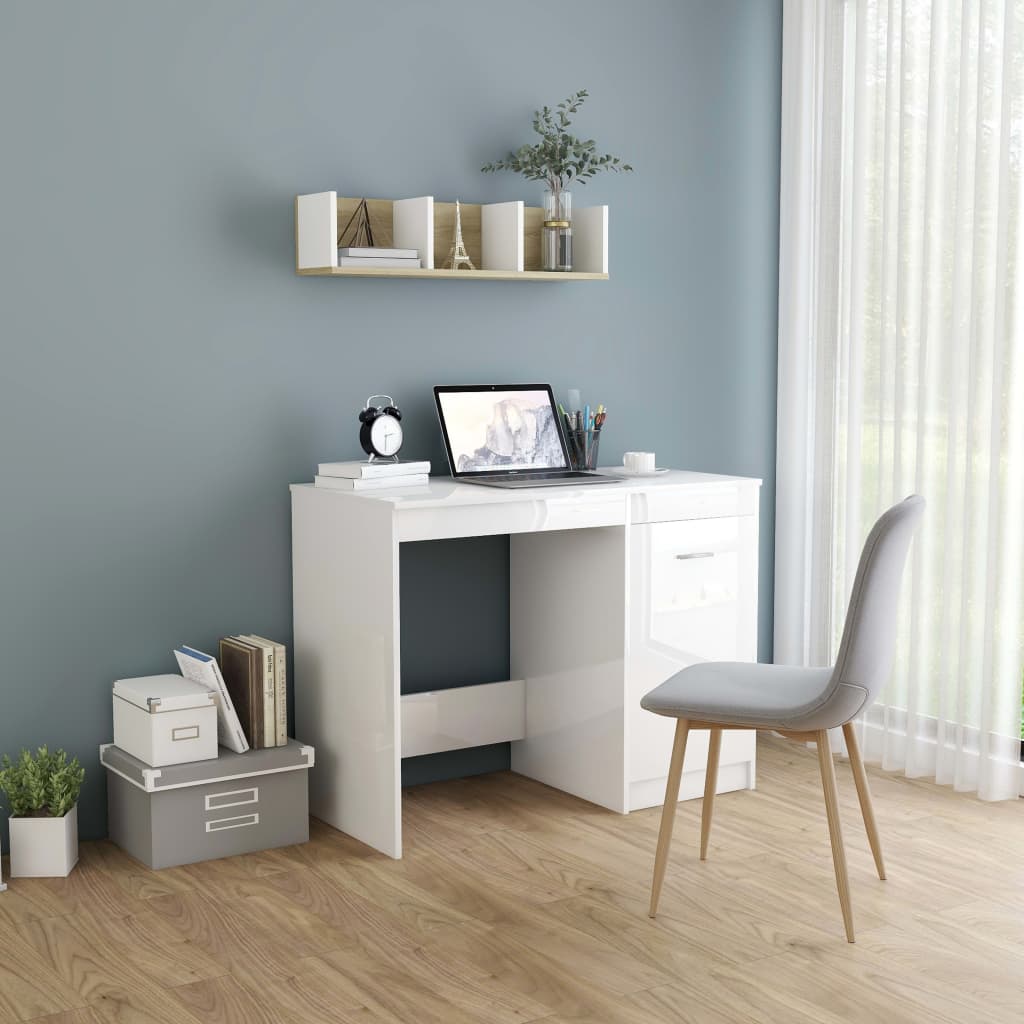 Desk 100X50X76 Cm Engineered Wood