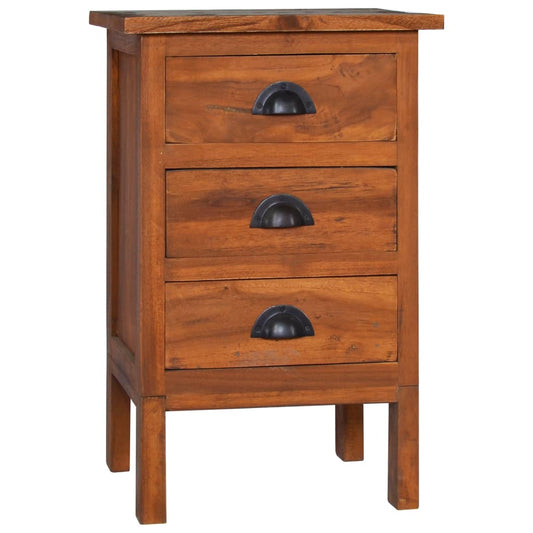 Bedside Cabinet 40X35X60 Cm Solid Teak Wood