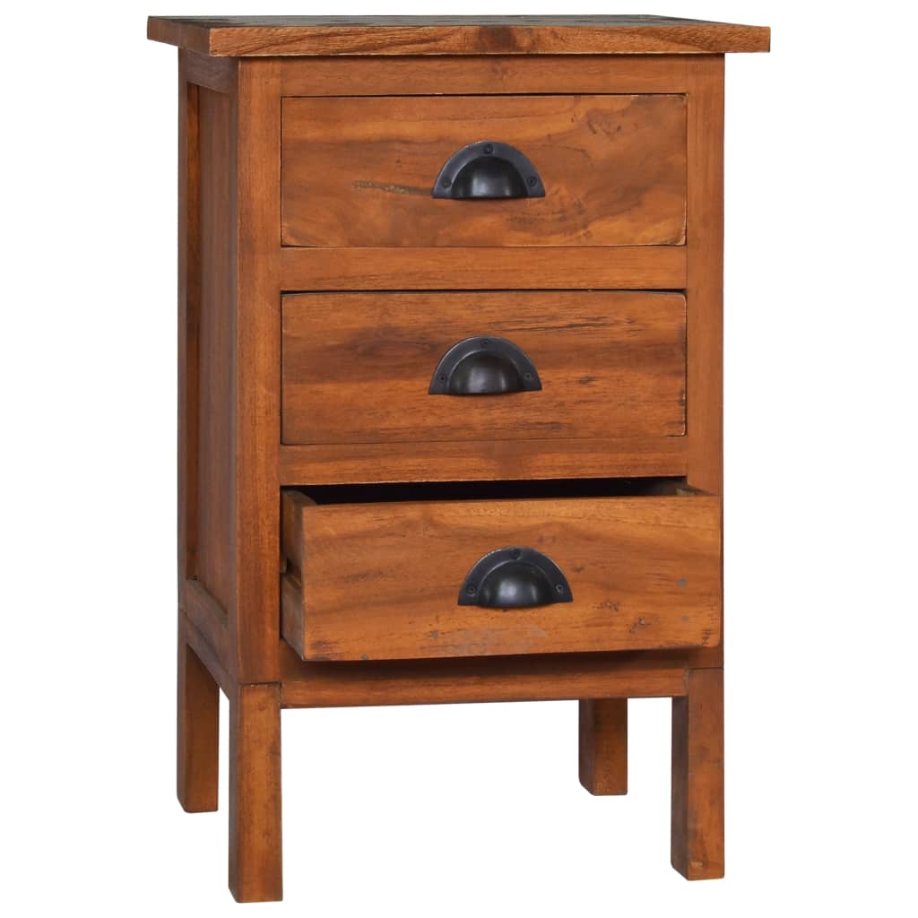 Bedside Cabinet 40X35X60 Cm Solid Teak Wood