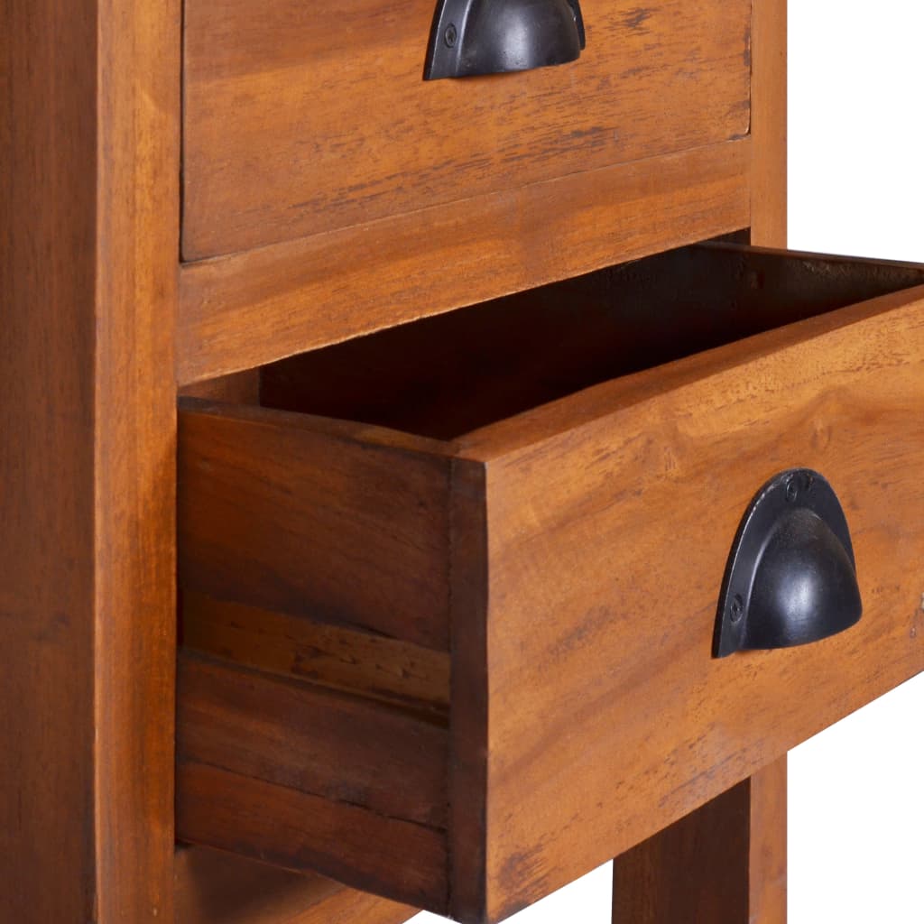 Bedside Cabinet 40X35X60 Cm Solid Teak Wood
