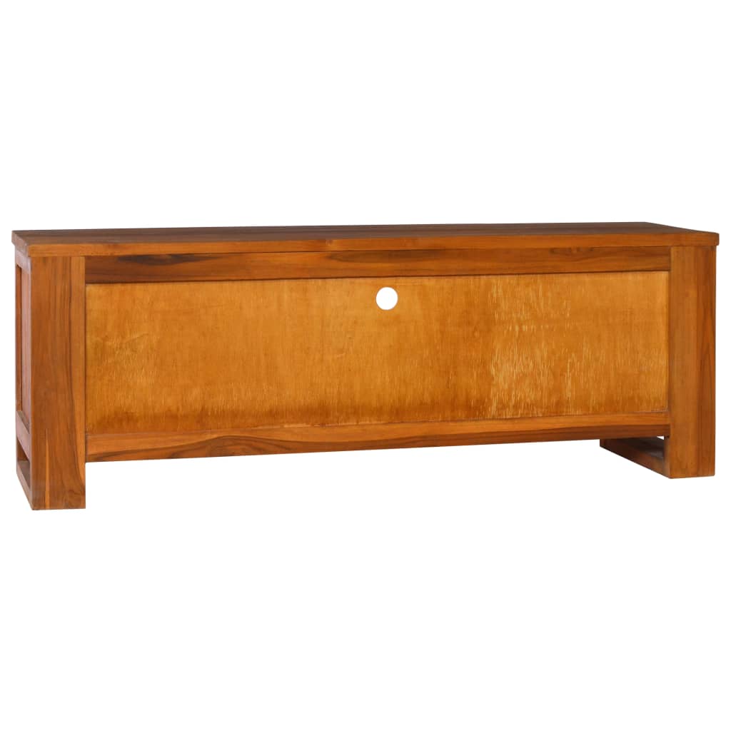 Tv Cabinet 110X30X40 Cm Solid Teak Wood