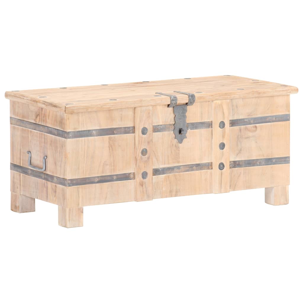 Chest 90X40X40 Cm Solid Acacia Wood