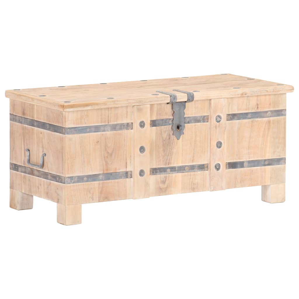 Chest 90X40X40 Cm Solid Acacia Wood