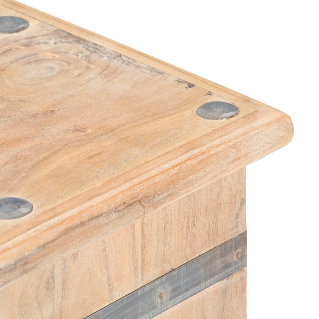 Chest 90X40X40 Cm Solid Acacia Wood