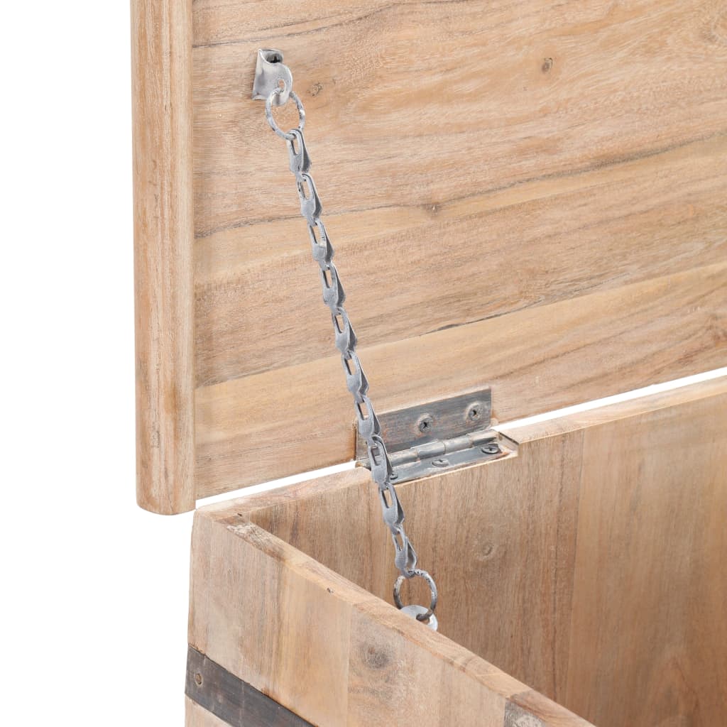 Chest 90X40X40 Cm Solid Acacia Wood