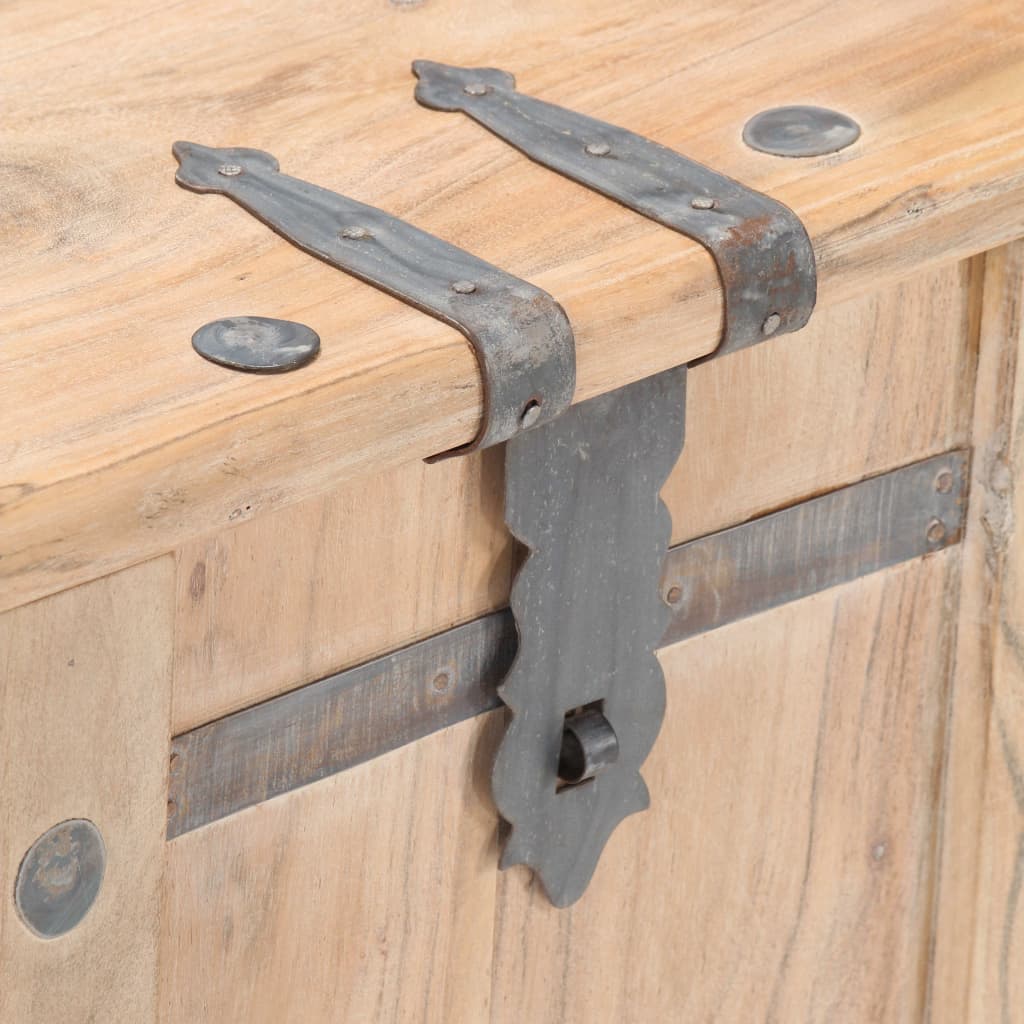 Chest 90X40X40 Cm Solid Acacia Wood
