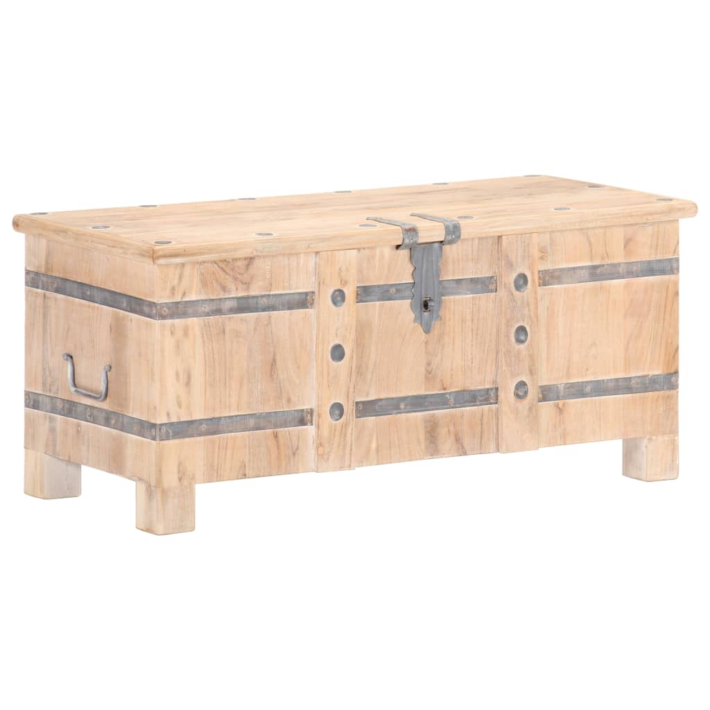 Chest 90X40X40 Cm Solid Acacia Wood