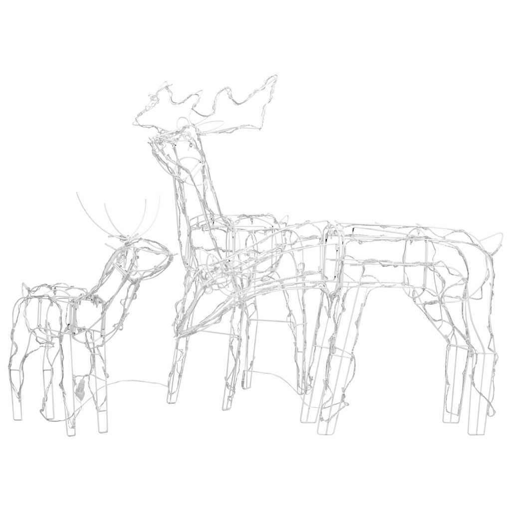 3 Piece Christmas Light Display Reindeers 229 Leds
