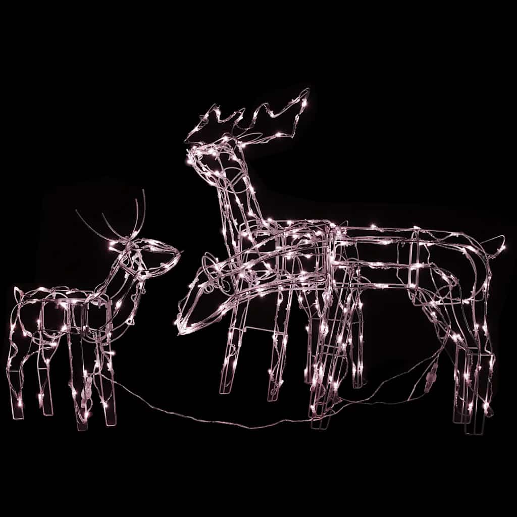 3 Piece Christmas Light Display Reindeers 229 Leds