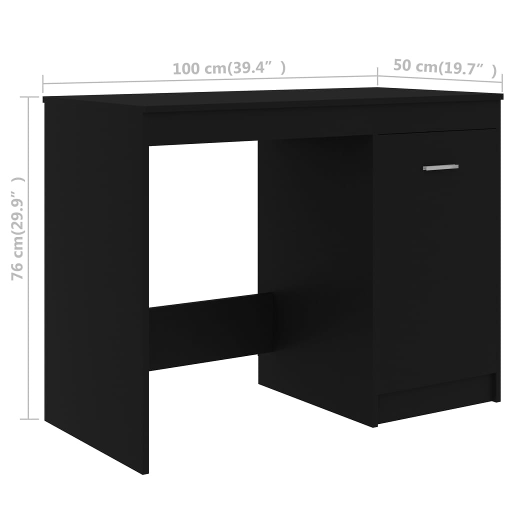 Desk 140X50X76 Cm Engineered Wood