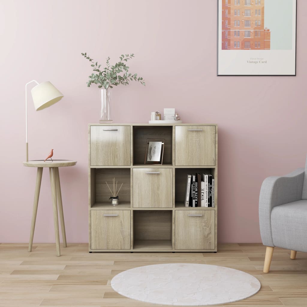 Book Cabinet 90X30X90 Cm Engineered Wood