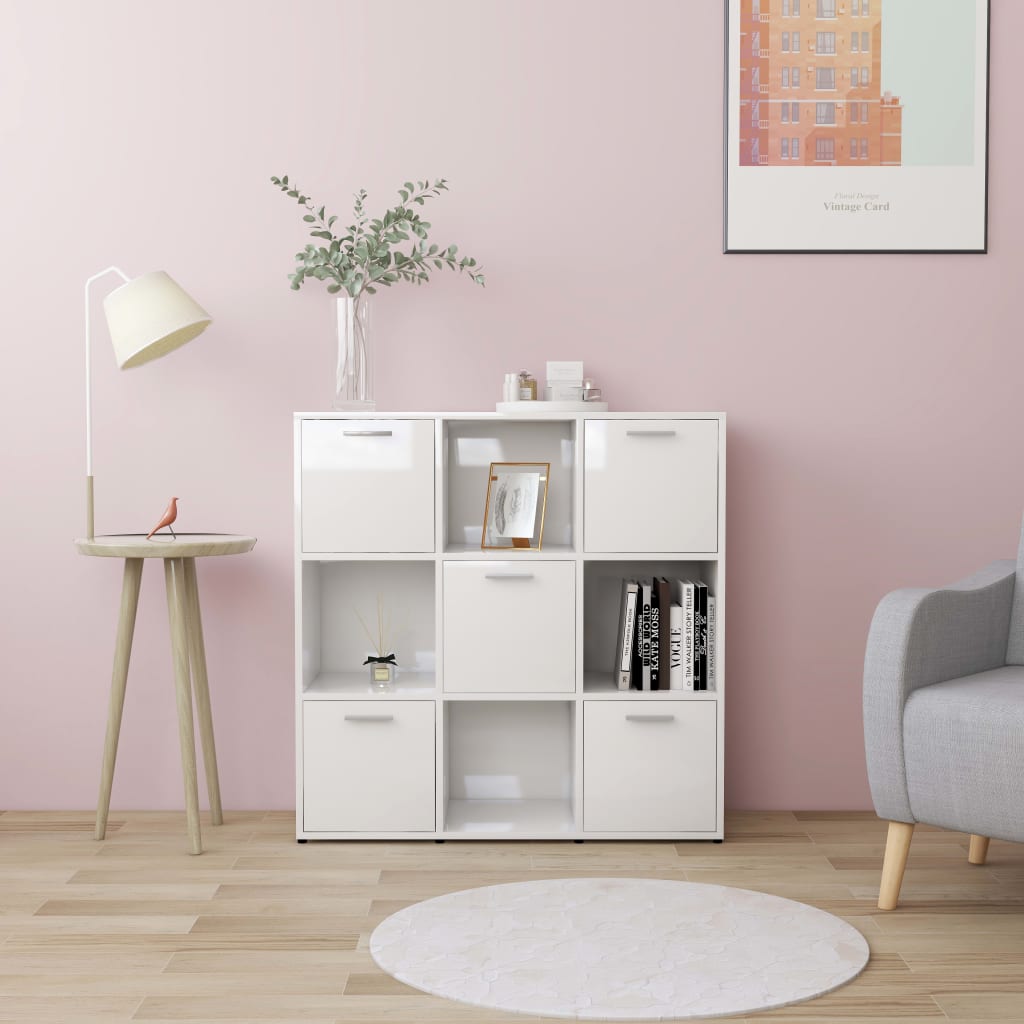 Book Cabinet 90X30X90 Cm Engineered Wood