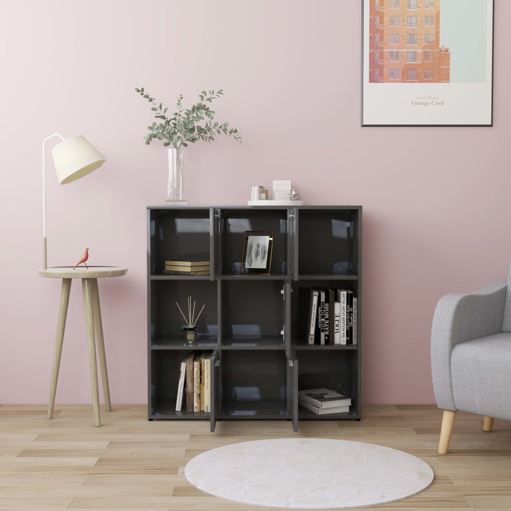 Book Cabinet 90X30X90 Cm Engineered Wood