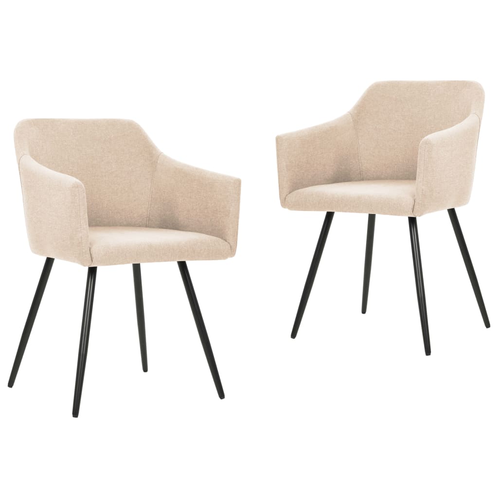 Dining Chairs 2 Pcs Fabric