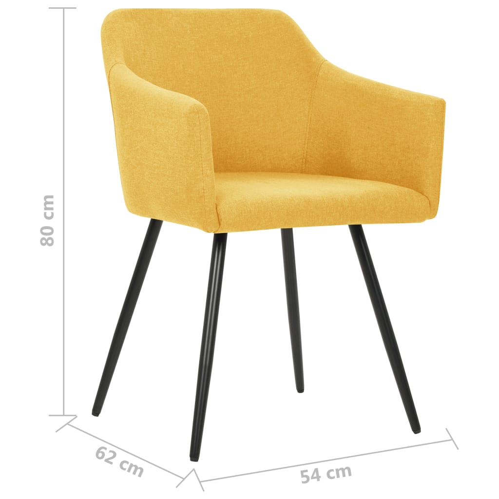 Dining Chairs 2 Pcs Fabric