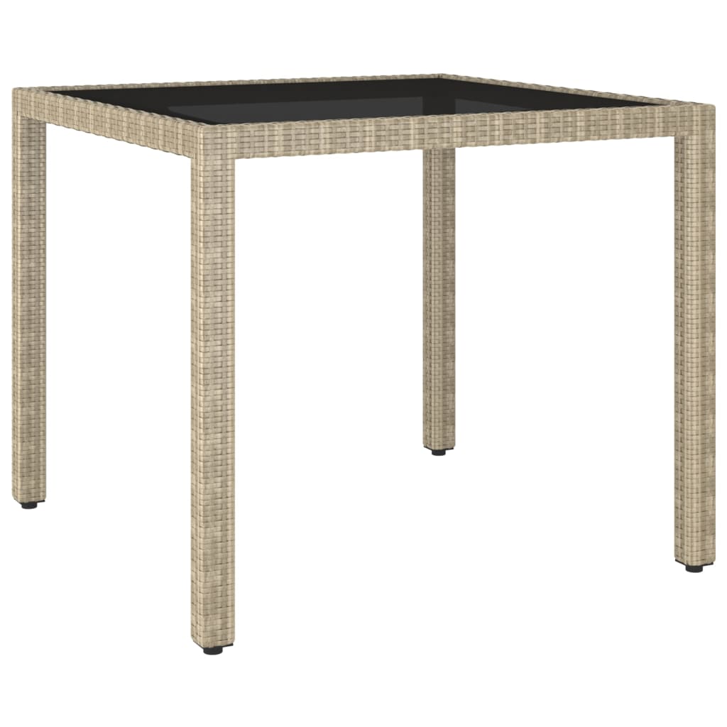 Garden Table 90X90X75 Cm Poly Rattan