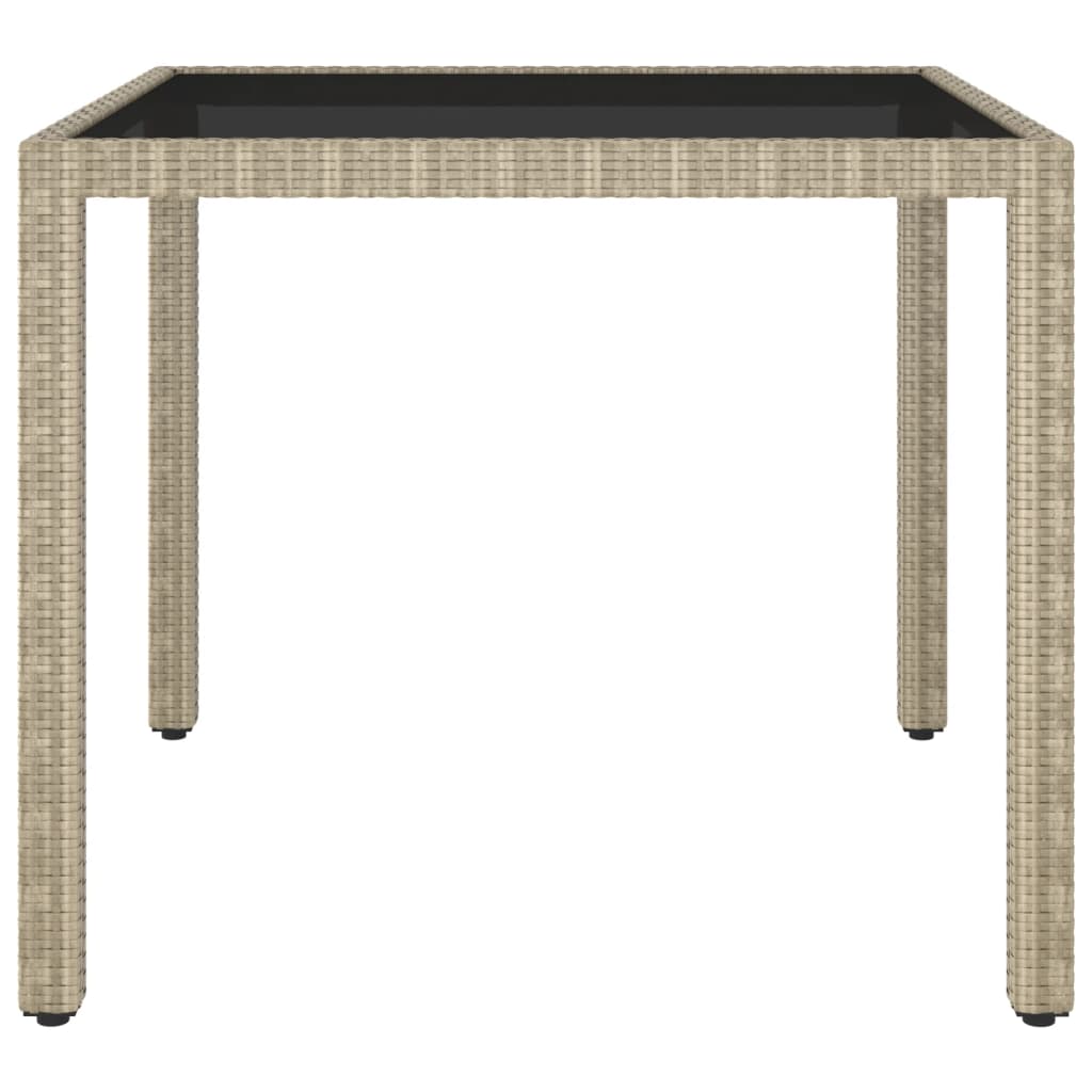 Garden Table 90X90X75 Cm Poly Rattan