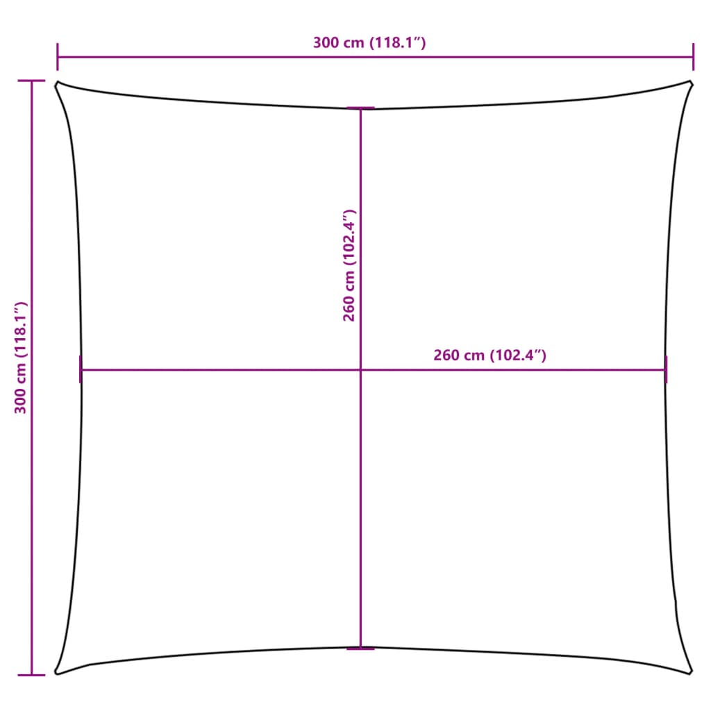Sunshade Sail Oxford Fabric Square