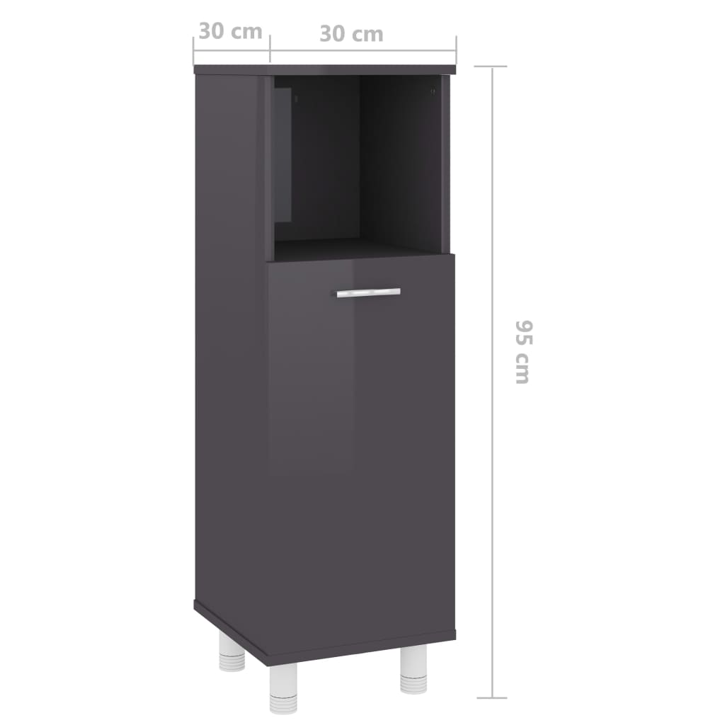 Bathroom Cabinet 30X30X95 Cm Engineered Wood