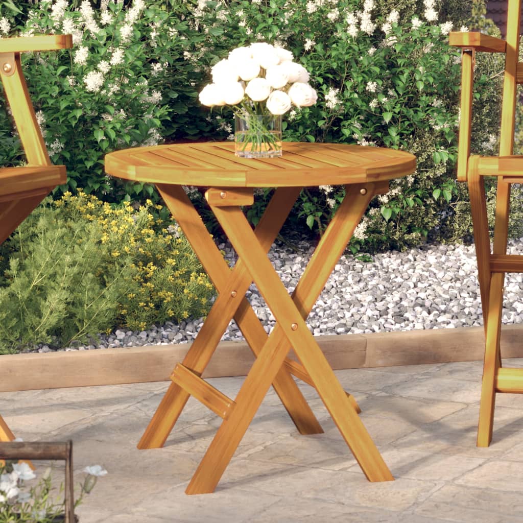 Bistro Table 46X46X47 Cm Solid Acacia Wood