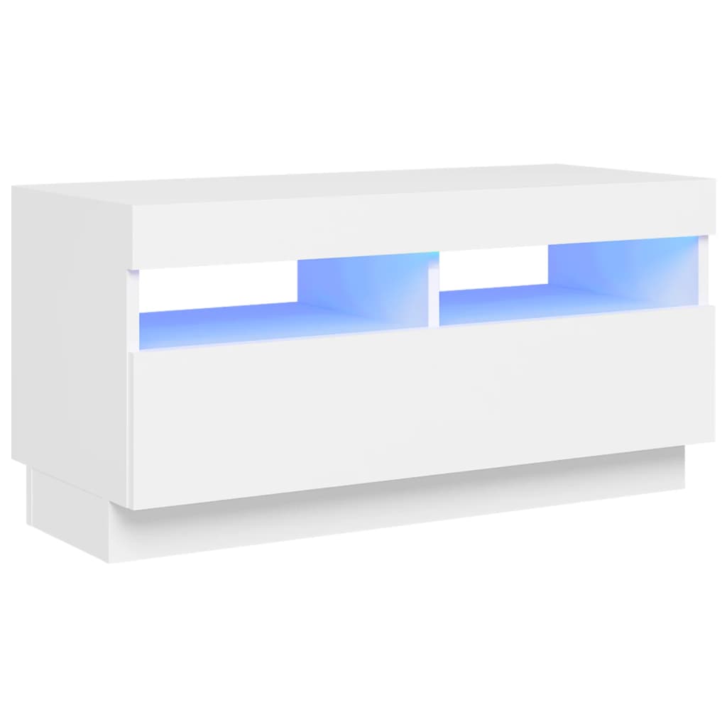 Tv Cabinet With Led Lights 80X35X40 Cm