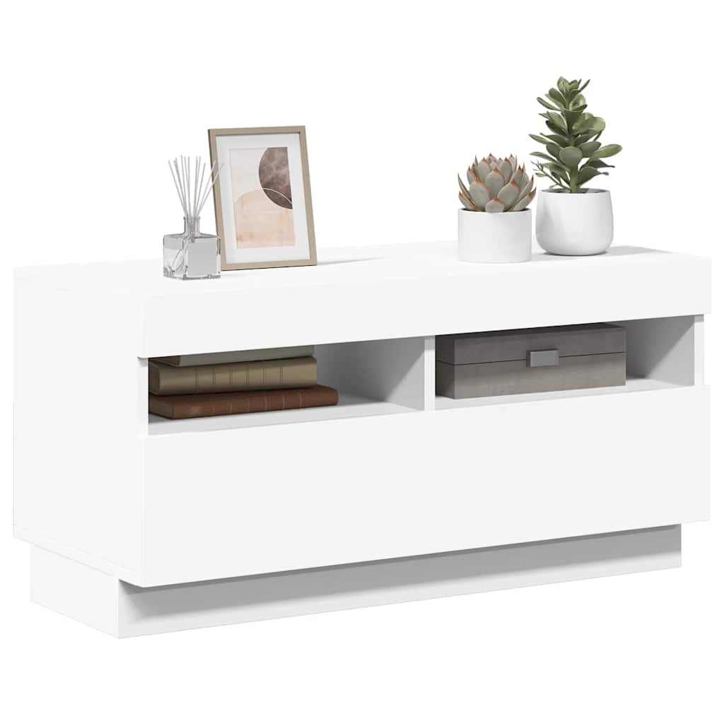 Tv Cabinet With Led Lights 80X35X40 Cm