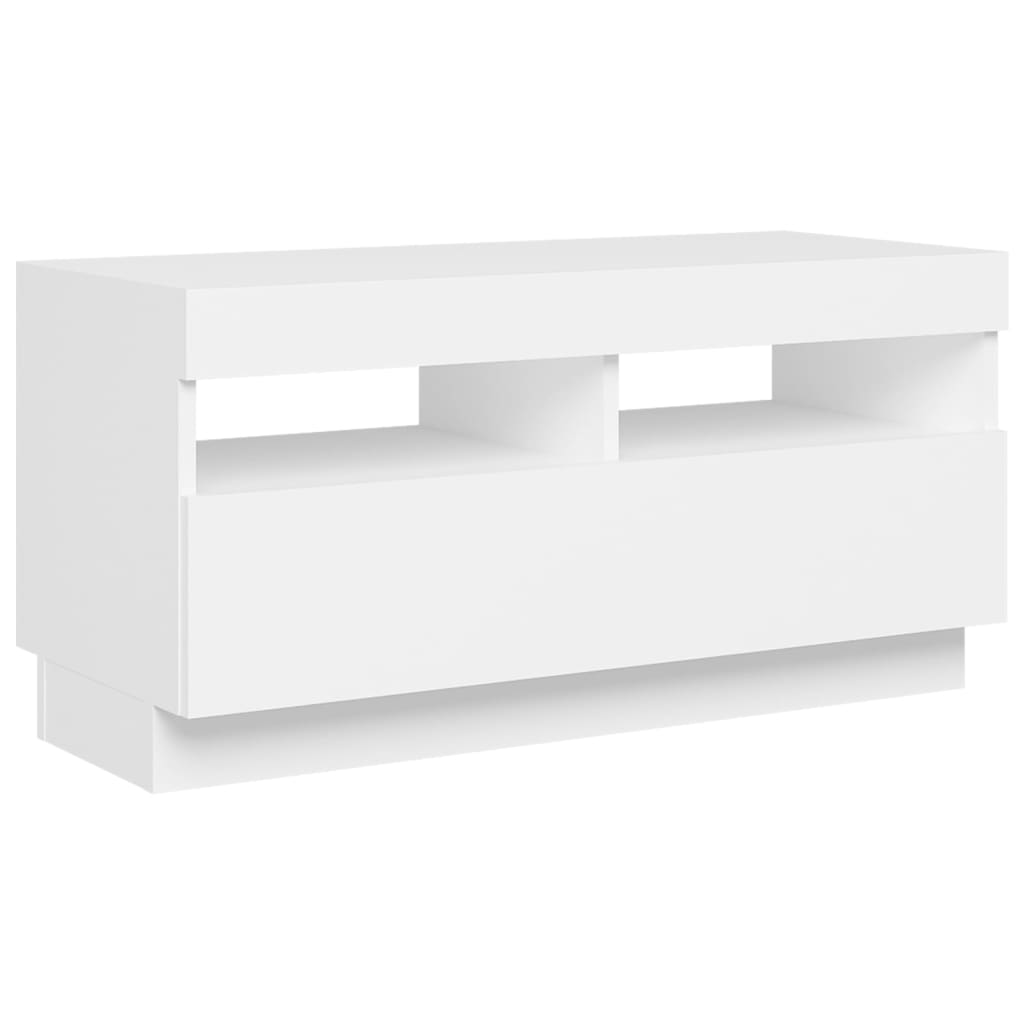 Tv Cabinet With Led Lights 80X35X40 Cm