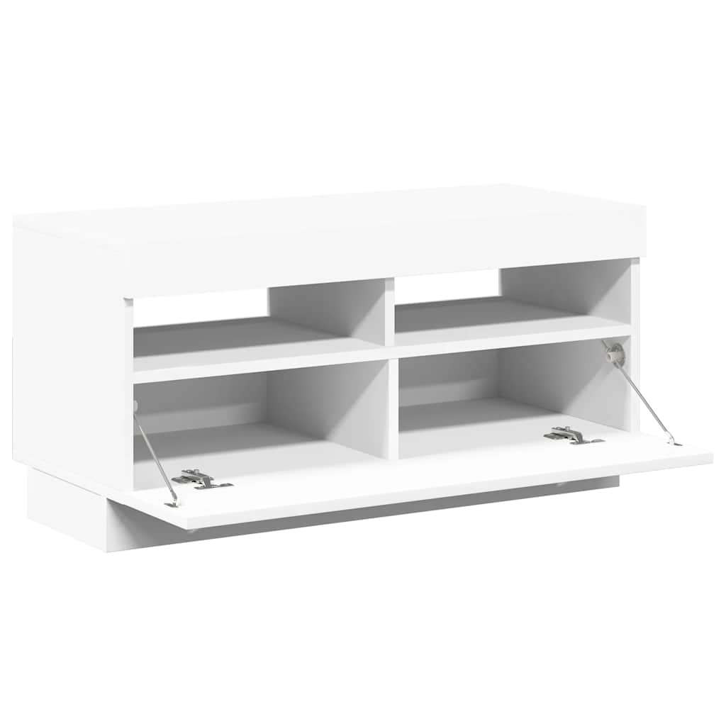 Tv Cabinet With Led Lights 80X35X40 Cm