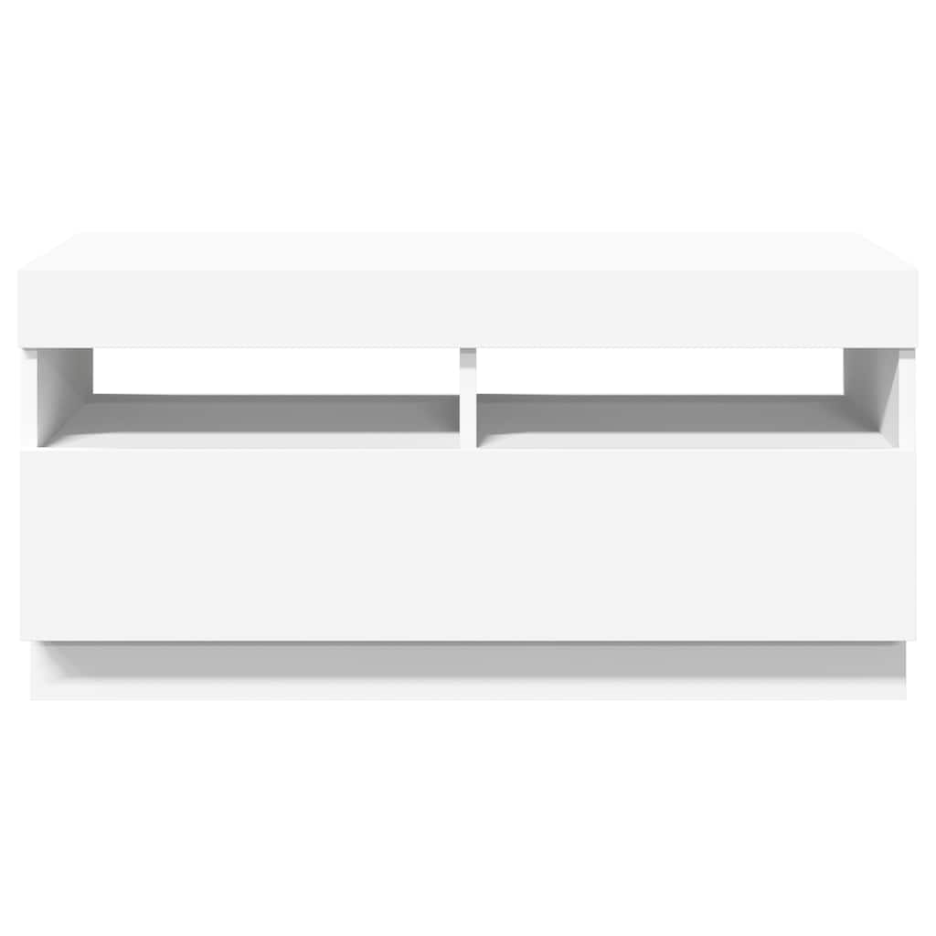 Tv Cabinet With Led Lights 80X35X40 Cm