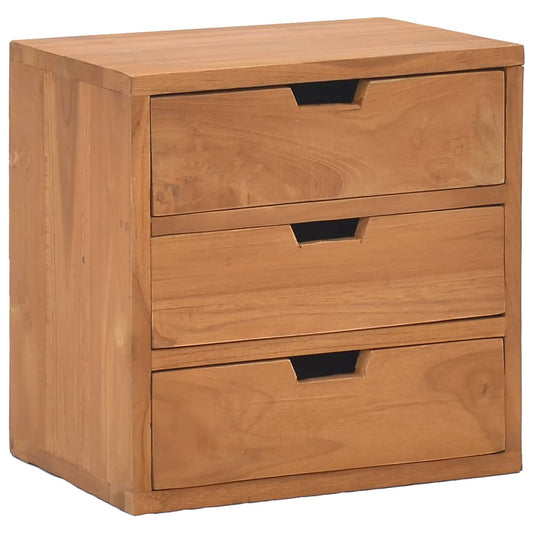 Bedside Cabinet 40X30X40 Cm Solid Teak Wood