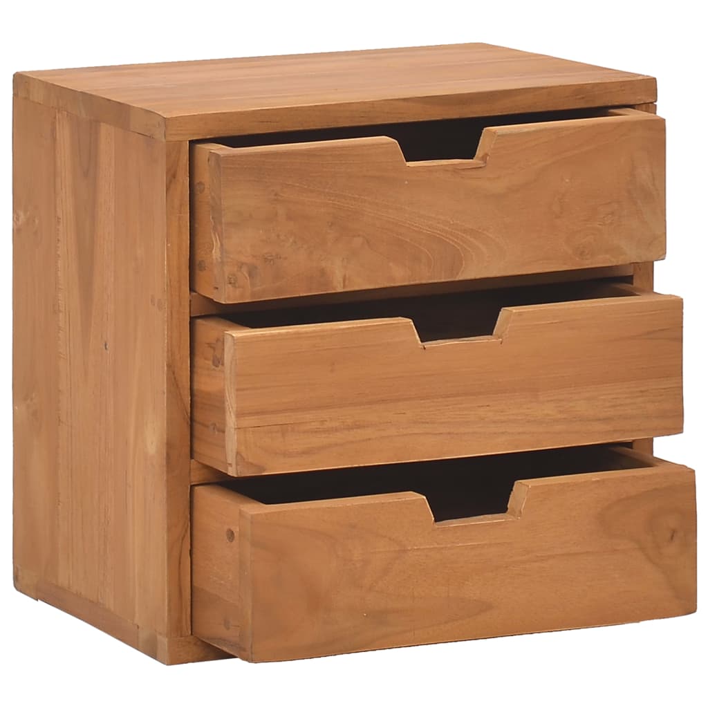 Bedside Cabinet 40X30X40 Cm Solid Teak Wood