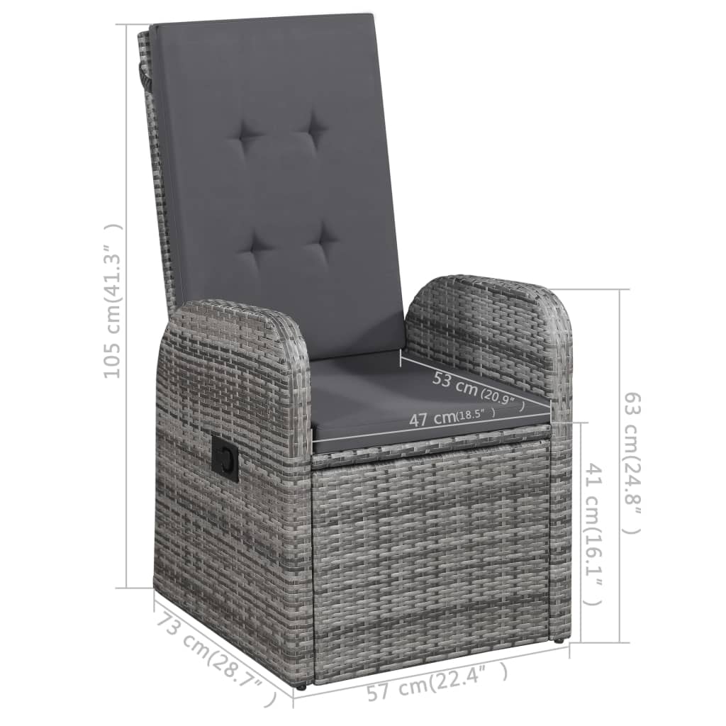 3 Piece Garden Dining Set