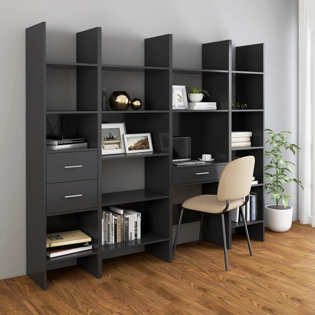Book Cabinet 40X35X180 Cm Engineered Wood