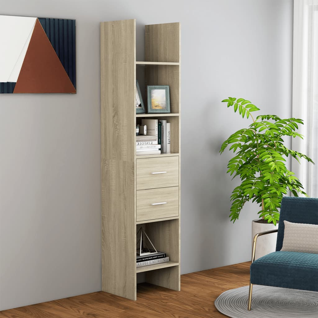 Book Cabinet 40X35X180 Cm Engineered Wood