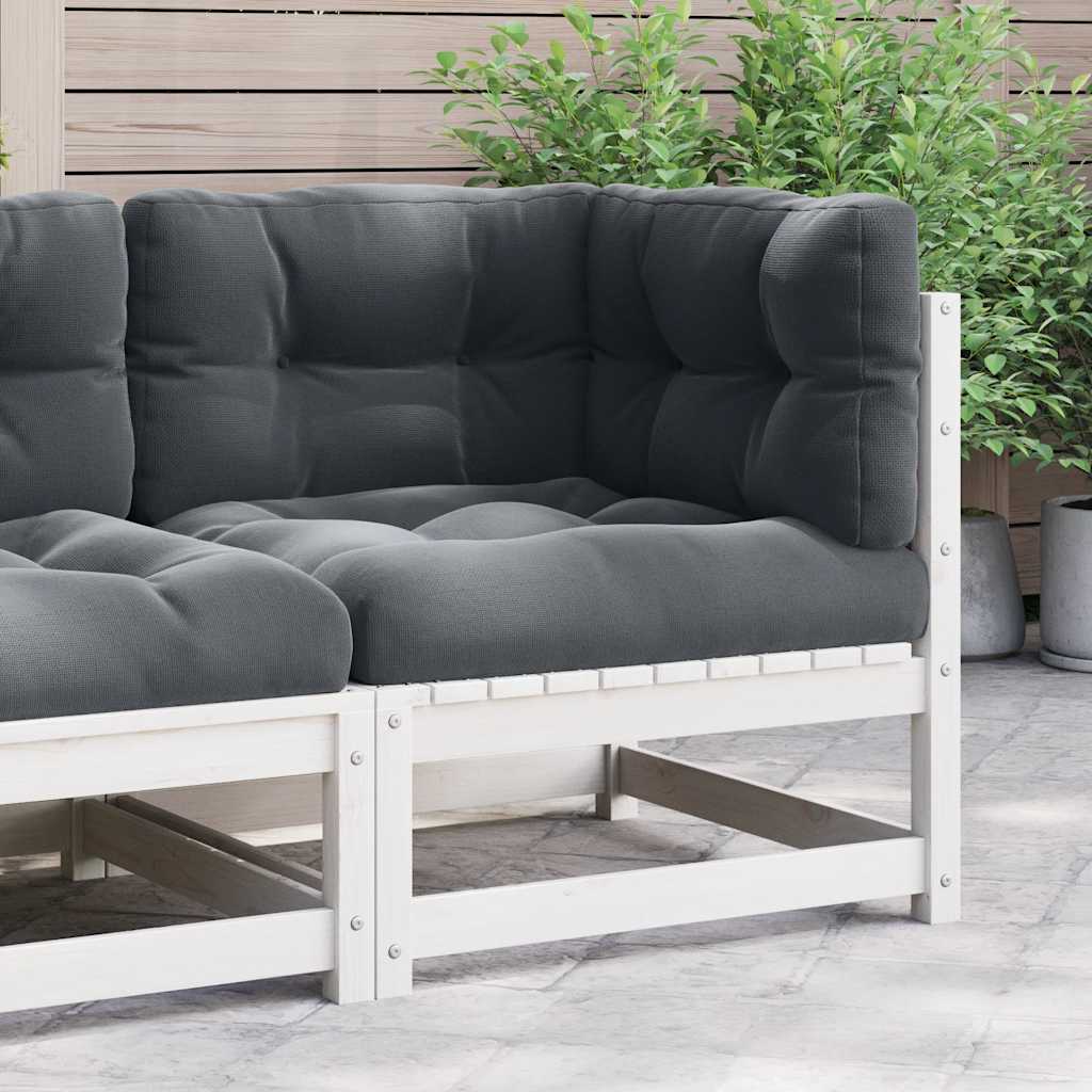 3 Piece Garden Lounge Set With Cushions Solid Pinewood
