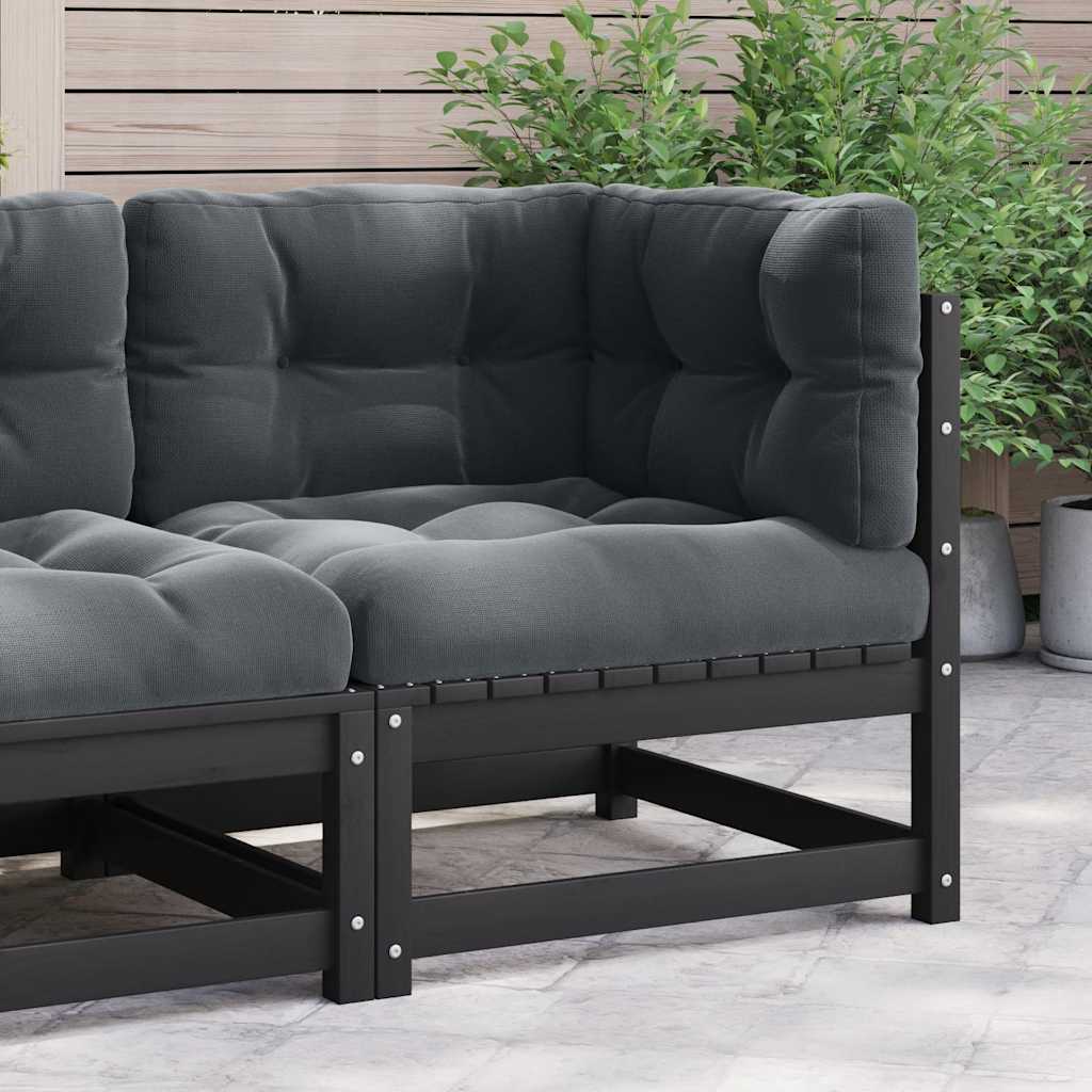 3 Piece Garden Lounge Set With Cushions Solid Pinewood