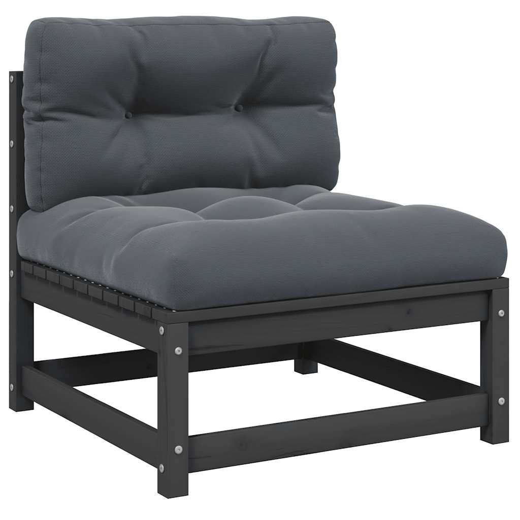 3 Piece Garden Lounge Set With Cushions Solid Pinewood