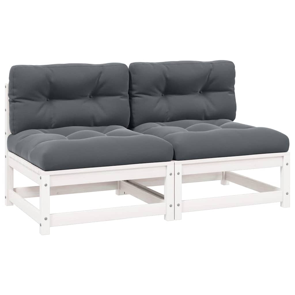3 Piece Garden Lounge Set With Cushions Solid Pinewood